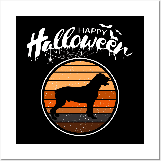 Funny Happy Halloween Beautiful Rottweiler Men Women Kids Wall Art by mlleradrian